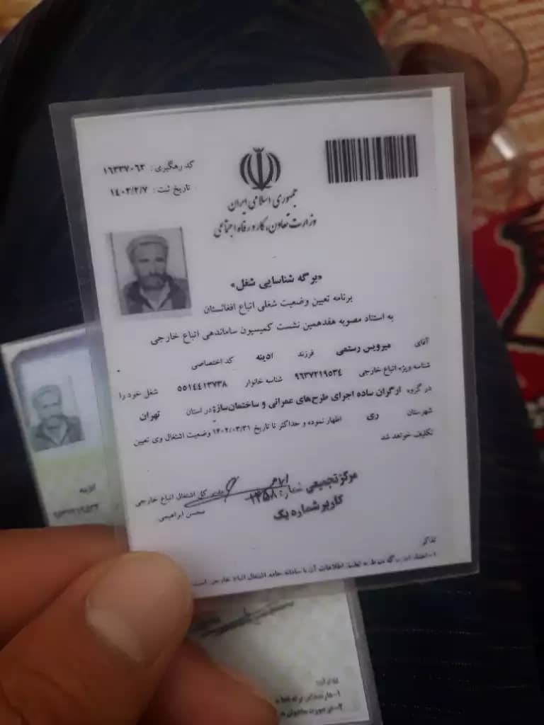 برگه شناسایی شغل میرویس