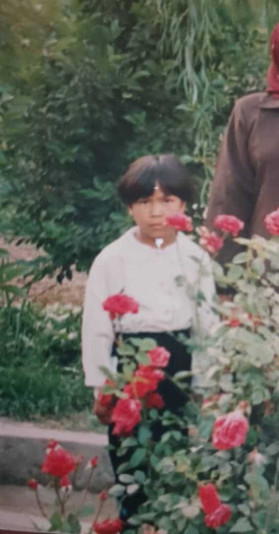 بانو علمتاج صفری در زمان کودکی