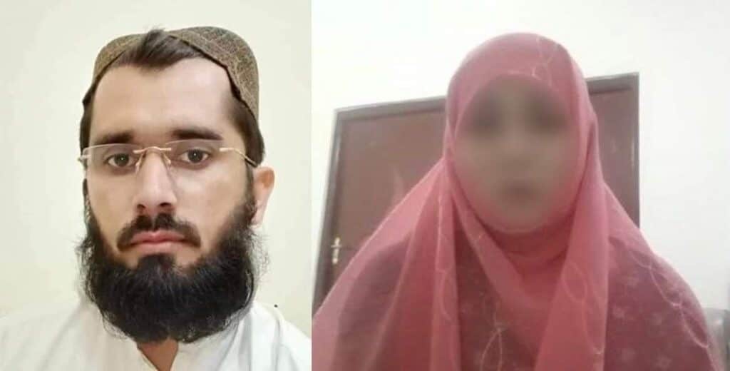 سعید خوستی سخنگوی پیشین وزارت داخله طالبان که الهه دلاورزوی را به صورت اجباری نکاح کرد.